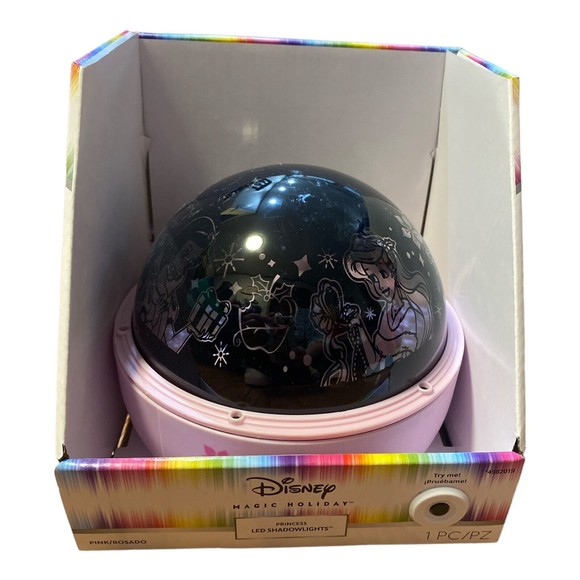 Disney Magic Holiday Princess LED Rotating Shadow Lights Projector Gemmy *New - Picture 1 of 3